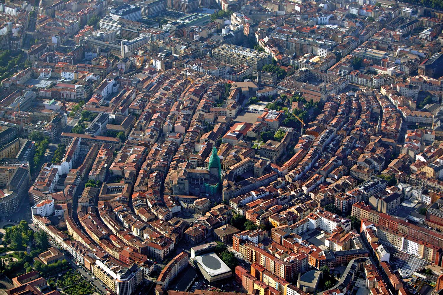 Vista aérea de la ciudad de Vitoria